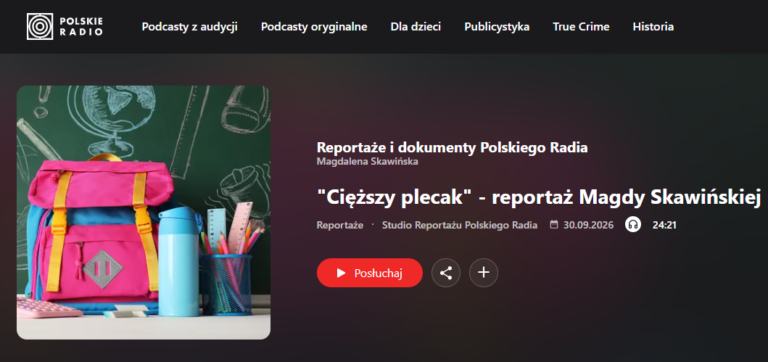 Wejdź do wnętrza świetlicy. Reportaż „Cięższy plecak”